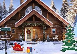 play Snowfall Christmas Cabin Escape