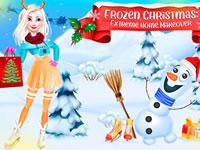 play Frozen Christmas Extreme House Makeover