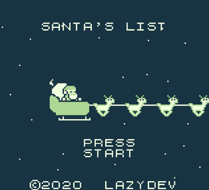 play Santa'S List