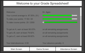 play Grade Spreadsheet