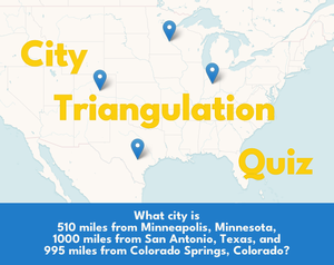 City Triangulation Quiz