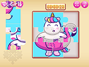 play Cute Rainbow Unicorn Puzzles