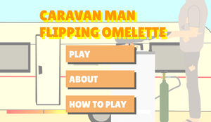 Caravan Man Flipping Omelette