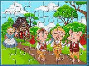 play Pig Family Jigsaw