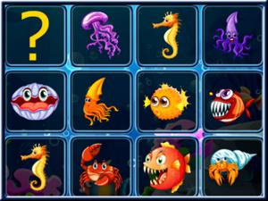 play Sea Creatures Cards Match