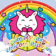 play Cute Rainbow Unicorn Puzzles