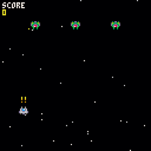 play Lowcost Space Invaders