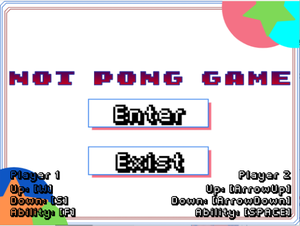 Not Pong Game