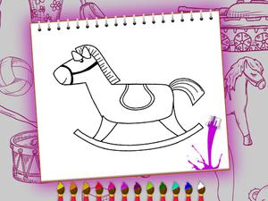 play Coloring Book Toy Shop