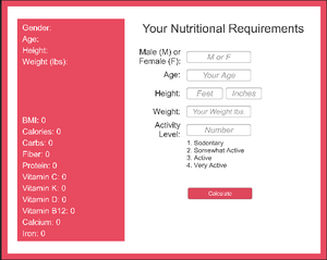 play Daily Nutritional Requirements