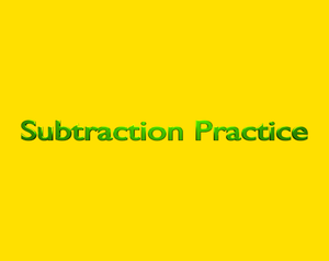 play Subtraction Practice