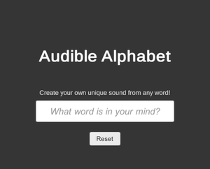 play Audible Alphabet