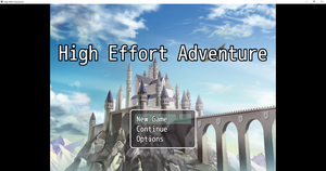play High Effort Adventure