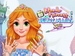 Blonde Princess Jelly Nails Spa