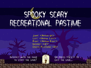 play Spooky Scary Recreational Pastime