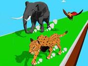 play Animal Transform Race 3D