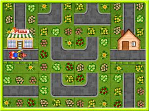 play Pizza Delivery Puzzles