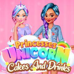 Princesses Unicorn Cakes And Drinks