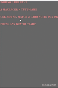 play Boring Card Game
