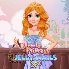 Blonde Princess Jelly Nails Spa