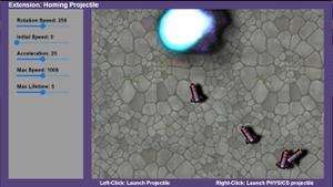 play Extension: Homing Projectile