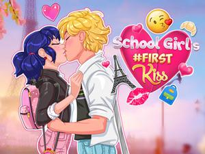 School Girl'S #First Kiss