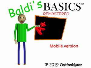 play Baldi'S Basics Remastered Mobile