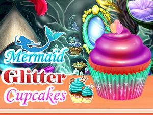 play Mermaid Glitter Cupcakes