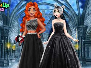 play Princesses Black Wedding Dresses