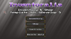 play Gdevelop - Inventoralia - Inventory & Shop Template