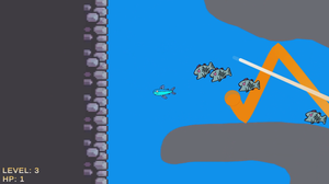 play The Little Fish'S Struggle