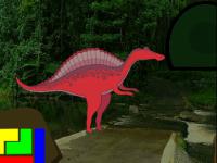 play Red Dino Forest Escape