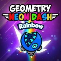 play Geometry Neon Dash Rainbow