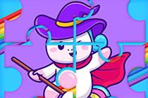 play Cute Rainbow Unicorn Puzzles