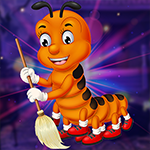 play Jocund Orange Caterpillar Escape