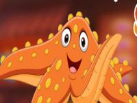 play Delightful Orange Starfish Escape