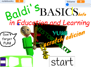 play Baldi´S Basics 2D Demo