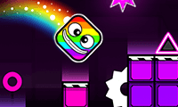 play Geometry Neon Dash: Rainbow