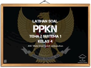 play Latihan Soal Kelas 4 - Ppkn - Tema 2 Subtema 1