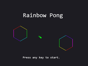 play Rainbow Pong
