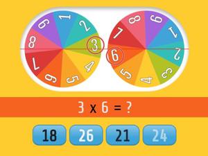 play Multiplication Roulette