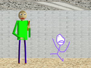 play Baldi Chases Stickman