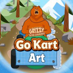 play Grizzy And The Lemmings Go Kart Art