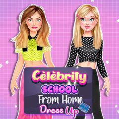 play Celebrity School From Home Dress Up