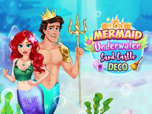 play Mermaid Underwater Sand Castle Deco