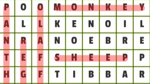 Animals Word Search