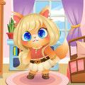 play Funny Kitty Dress Up