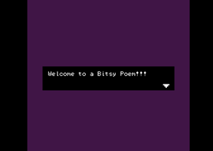 play A Bitsy Poem