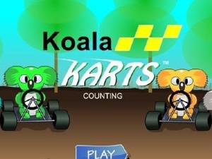 play Koala Karts Counting