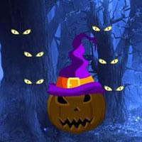 Big-Haunted Blue Halloween Escape Html5